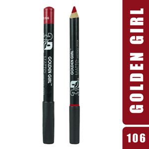 Golden Girl Matte Vivid Pencil Lipstick 24 Hours Waterproof (106)